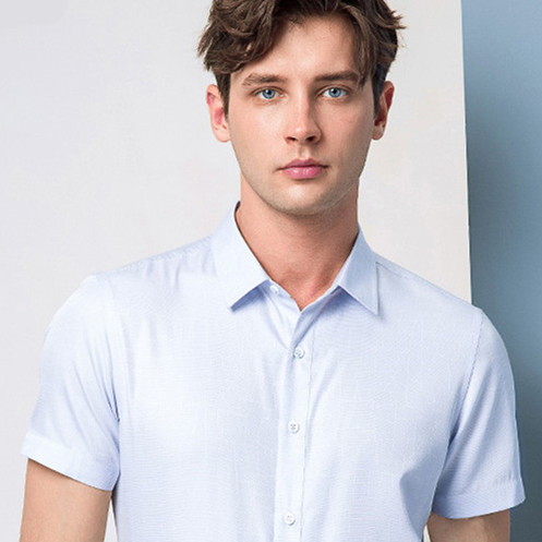 男款商務短袖襯衣