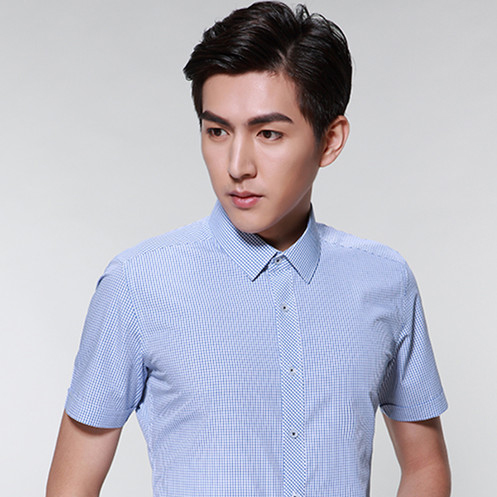 男款商務短袖襯衣