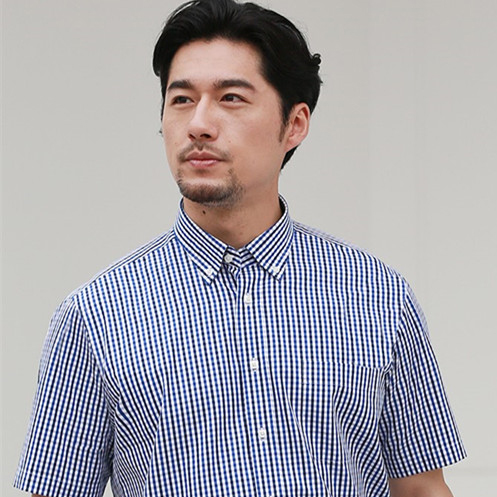 男款商務短袖襯衣