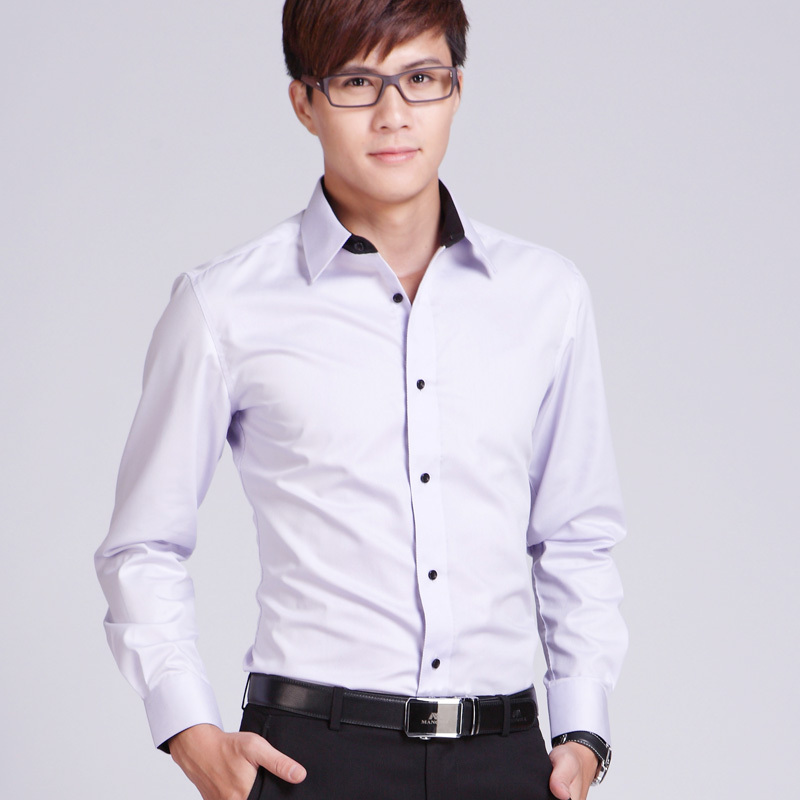 男款商務長袖襯衣